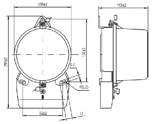 габаритные размеры со50